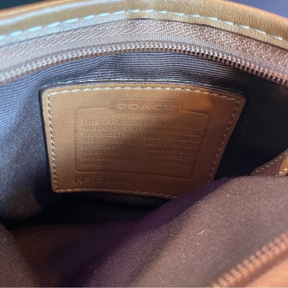 Coach Leah OP Art Signature Slim Crossbody Bag Beige/Khaki 42422 - Picture 3 of 4